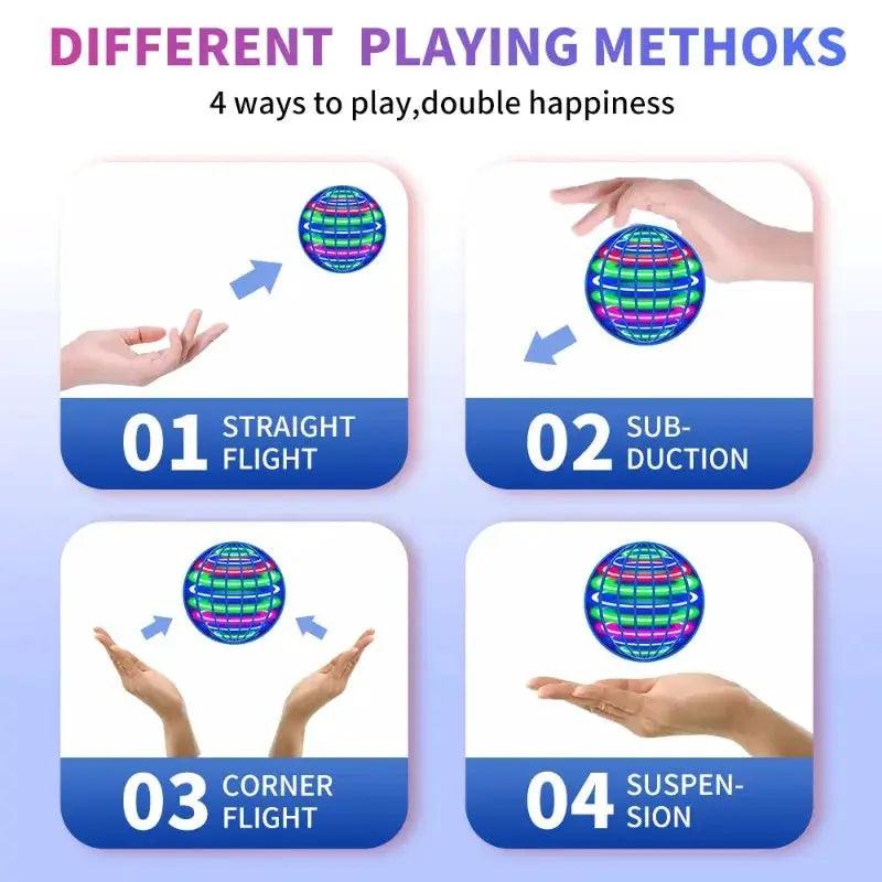  Hand Controlled Flying Ball Hover Toy LED Lights -  ToylandEU™