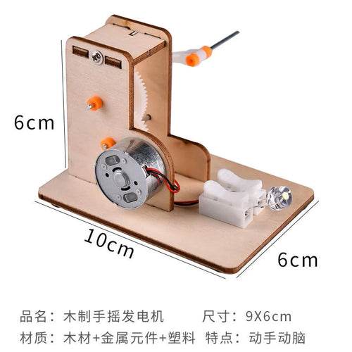 Hand Crank Electric Power Generator Kit for Science Experiments - ToylandEU