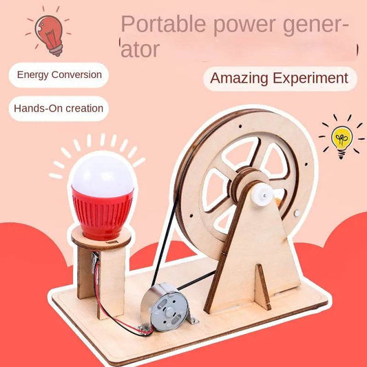 Hand Crank Electric Power Generator Kit for Science Experiments - ToylandEU