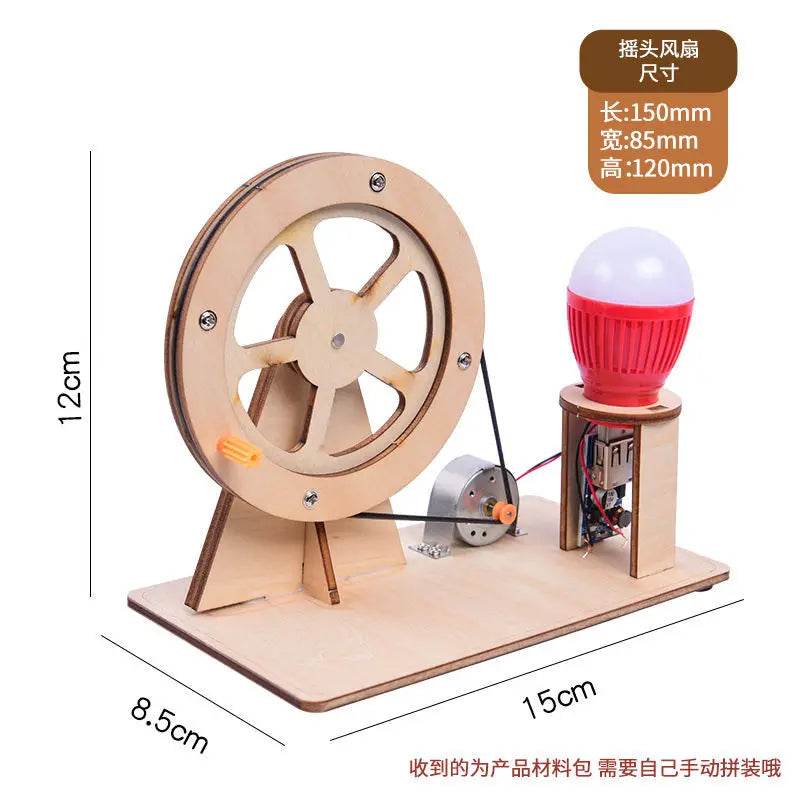 Hand Crank Electric Power Generator Kit for Science Experiments - ToylandEU