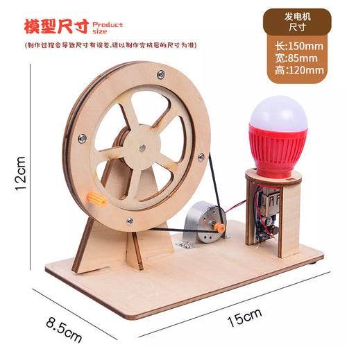 Hand Crank Electric Power Generator Kit for Science Experiments - ToylandEU