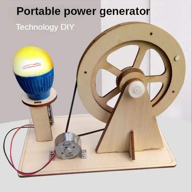 Hand Crank Generator DIY STEM Toy For Experiments Random Color - ToylandEU