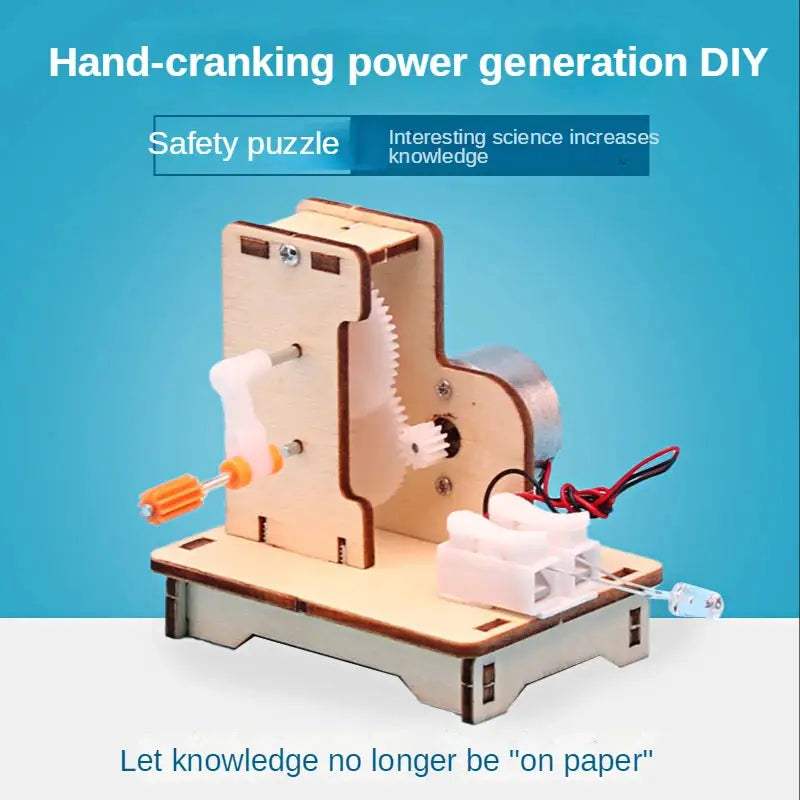 Hand Crank Generator DIY STEM Toy For Experiments Random Color - ToylandEU