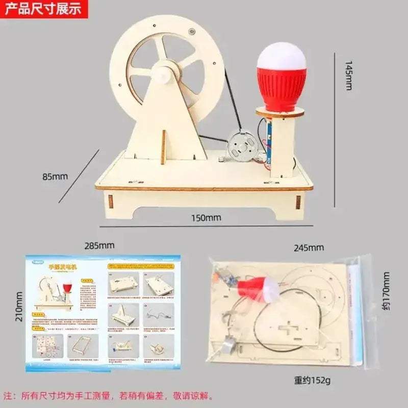Hand Crank Generator DIY Science Kit For Students Hands On - ToylandEU