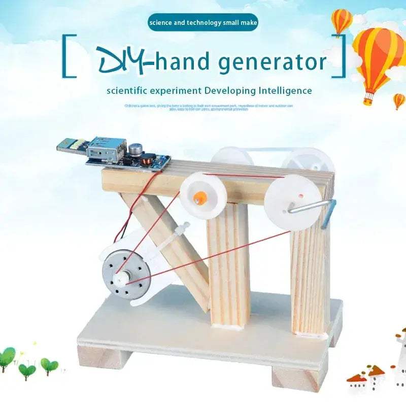 Hand Crank Generator Kit For DIY Science Experiments - ToylandEU