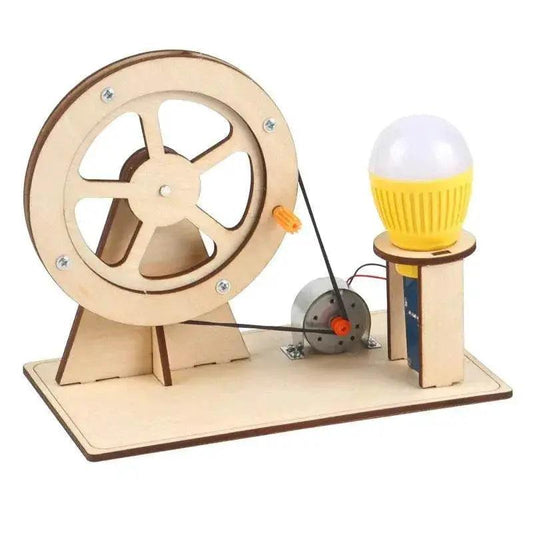  Wooden Hand Generator Kids Science Toy Funny STEM Technology Gadget Physics Kit Educational Toys for Children Learning Toy -  ToylandEU™