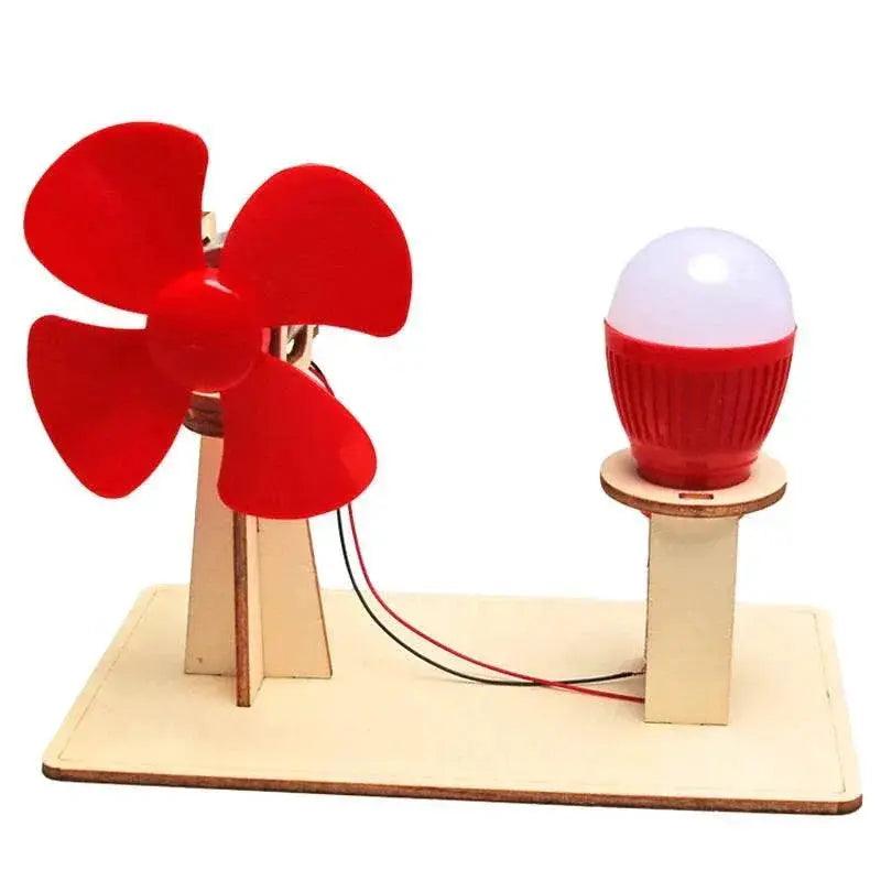  Wooden Hand Generator Kids Science Toy Funny STEM Technology Gadget Physics Kit Educational Toys for Children Learning Toy -  ToylandEU™