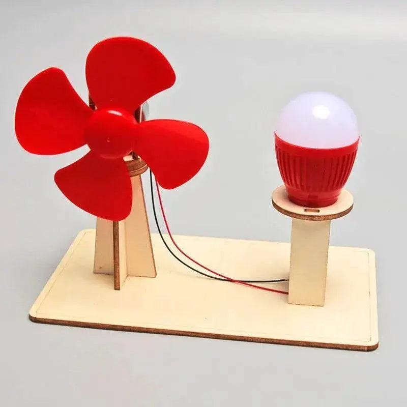  Wooden Hand Generator Kids Science Toy Funny STEM Technology Gadget Physics Kit Educational Toys for Children Learning Toy -  ToylandEU™