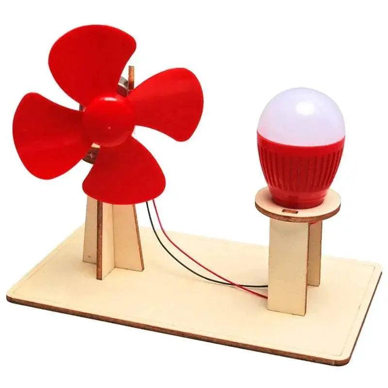  Wooden Hand Generator Kids Science Toy Funny STEM Technology Gadget Physics Kit Educational Toys for Children Learning Toy -  ToylandEU™