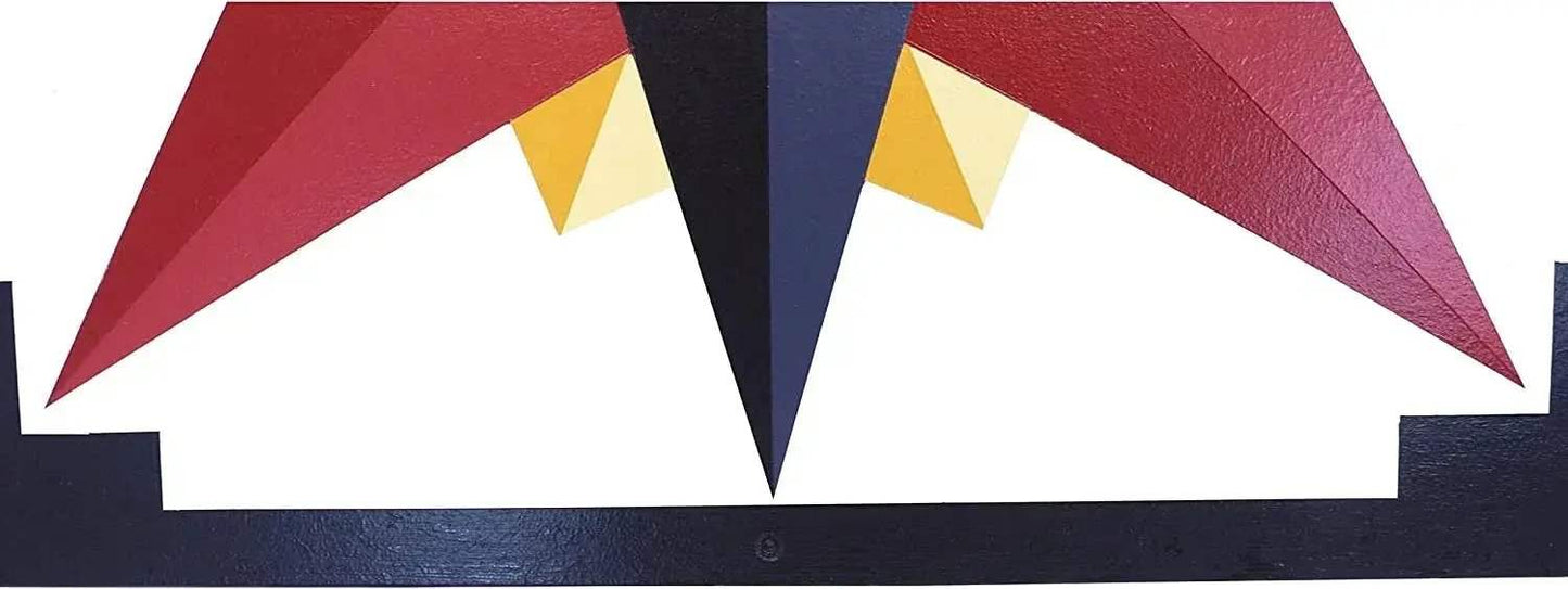 Hand-Painted Barn Quilt, Mariner's Compass Golden Abyss Design - ToylandEU