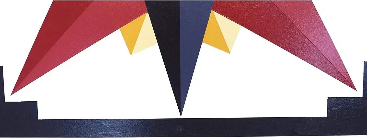 Hand-Painted Barn Quilt, Mariner's Compass Golden Abyss Design - ToylandEU