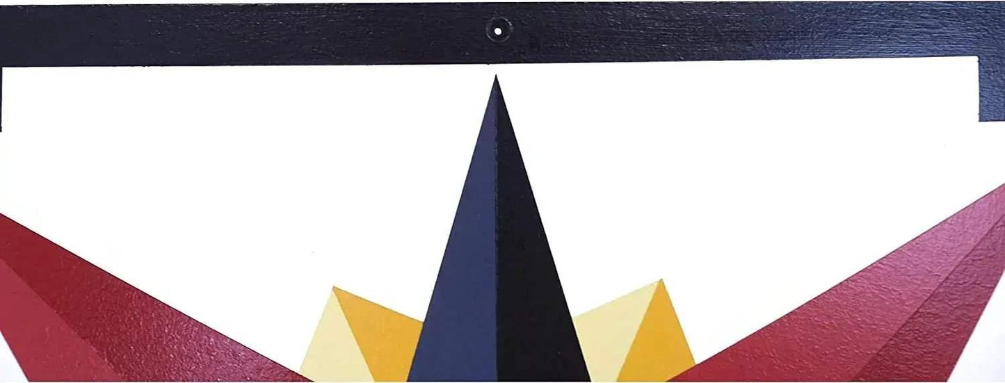 Hand-Painted Barn Quilt, Mariner's Compass Golden Abyss Design - ToylandEU