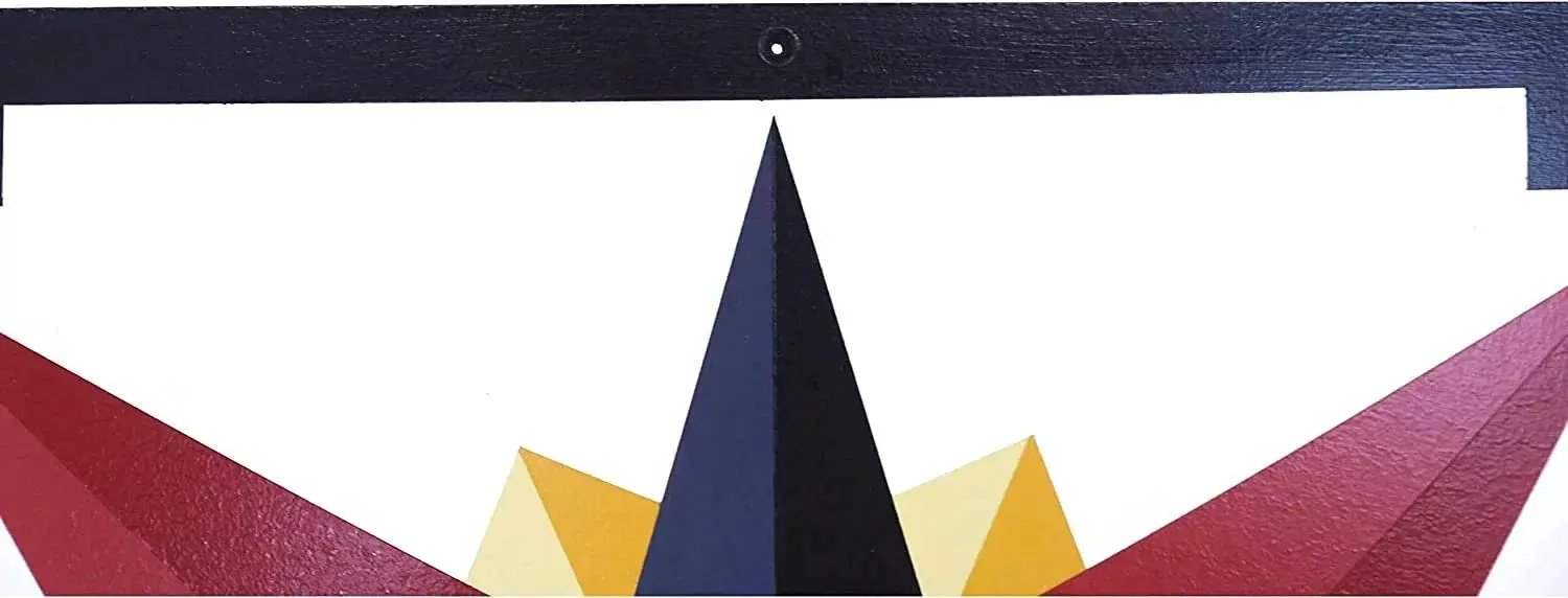 Hand-Painted Barn Quilt, Mariner's Compass Golden Abyss Design - ToylandEU