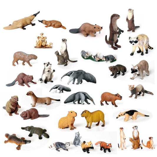 Hand Painted Forest Animal Figures Set For Collectors - ToylandEU