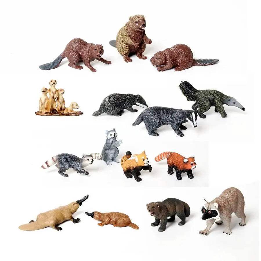 Hand Painted Forest Animal Figures Set For Collectors - ToylandEU