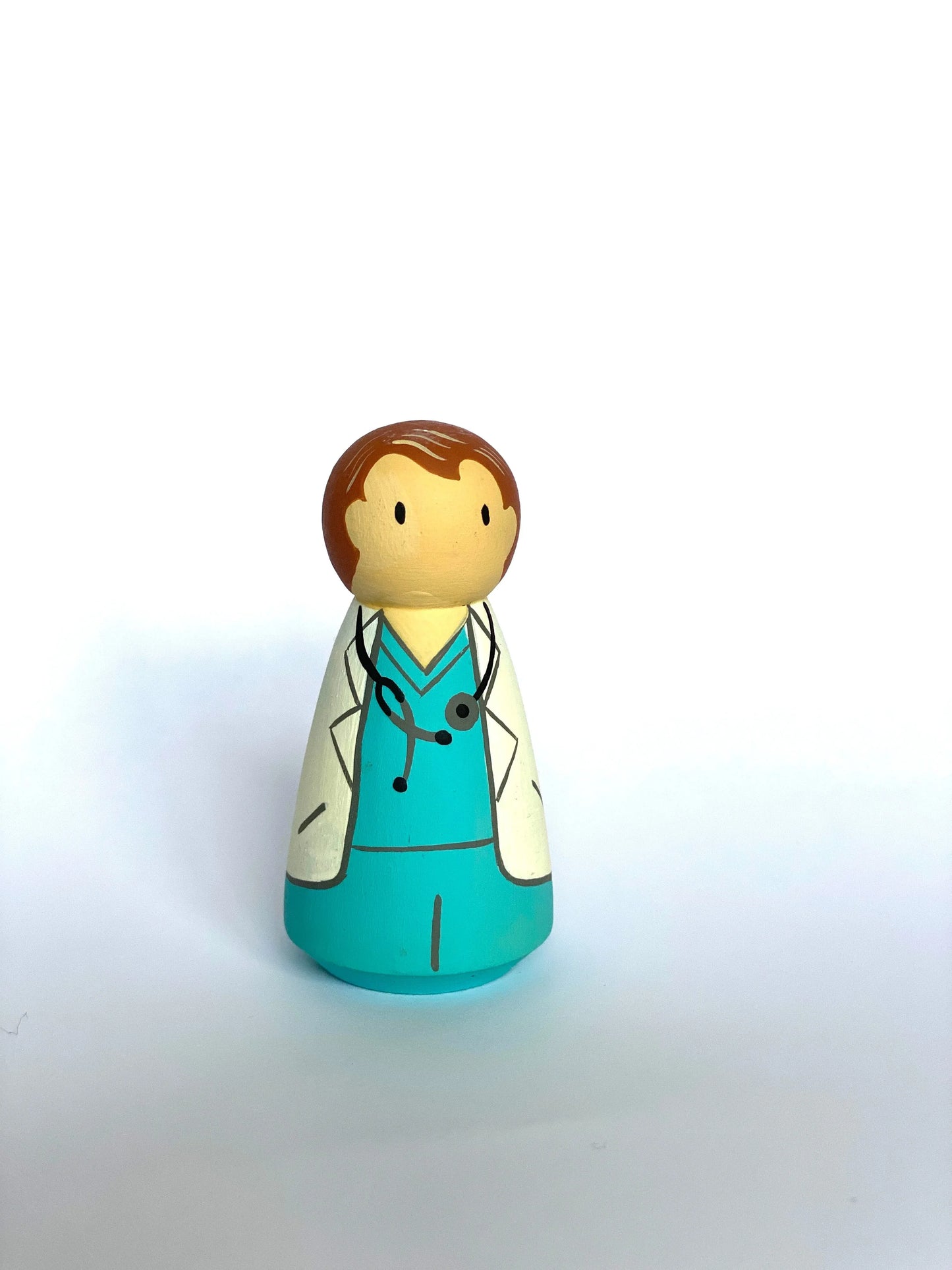 Hand Painted Wooden Peg Dolls Professional For Creative Play - ToylandEU