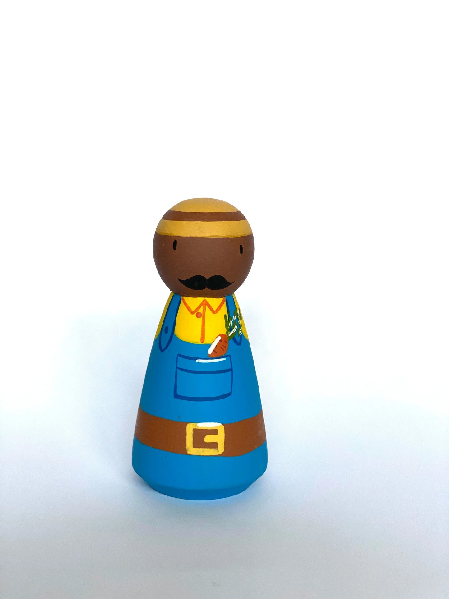 Hand Painted Wooden Peg Dolls Professional For Creative Play - ToylandEU