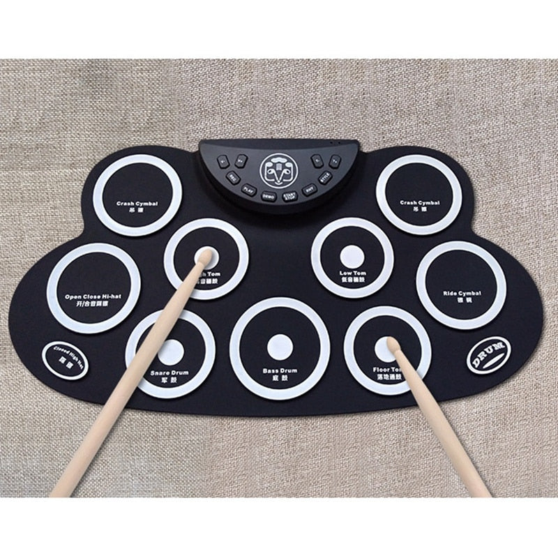 Hand Roll Drum Portable Electronic Drum For Outdoor Electronic Drum - ToylandEU