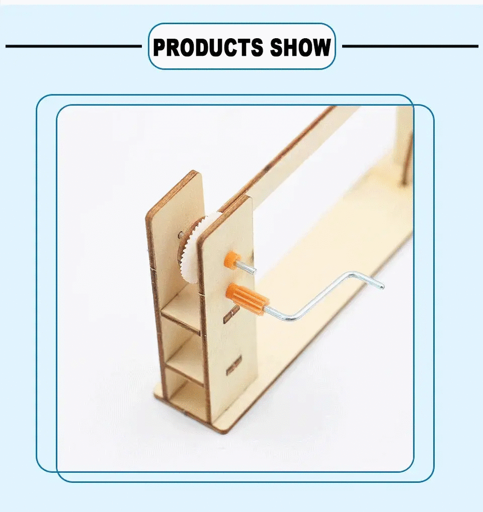  Hand Wooden Parking Barrier Gate Kids DIY Science Experiments Toy Set Assembled Educational Gift -  ToylandEU™