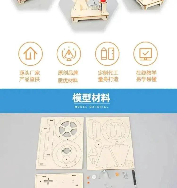  Hand-cranked Generator Student Science and Technology Children's Handmade Diy Material Random Color -  ToylandEU™