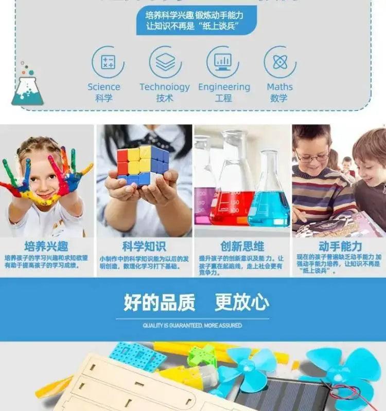  Hand-cranked Generator Student Science and Technology Children's Handmade Diy Material Random Color -  ToylandEU™