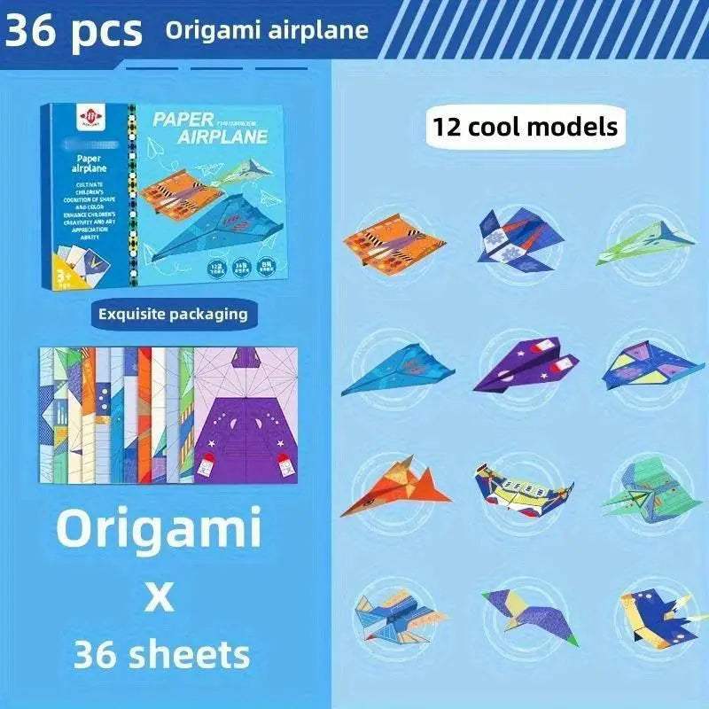  Creative Origami Paper Kit 3D Airplane Gift Toyland EU -  ToylandEU™