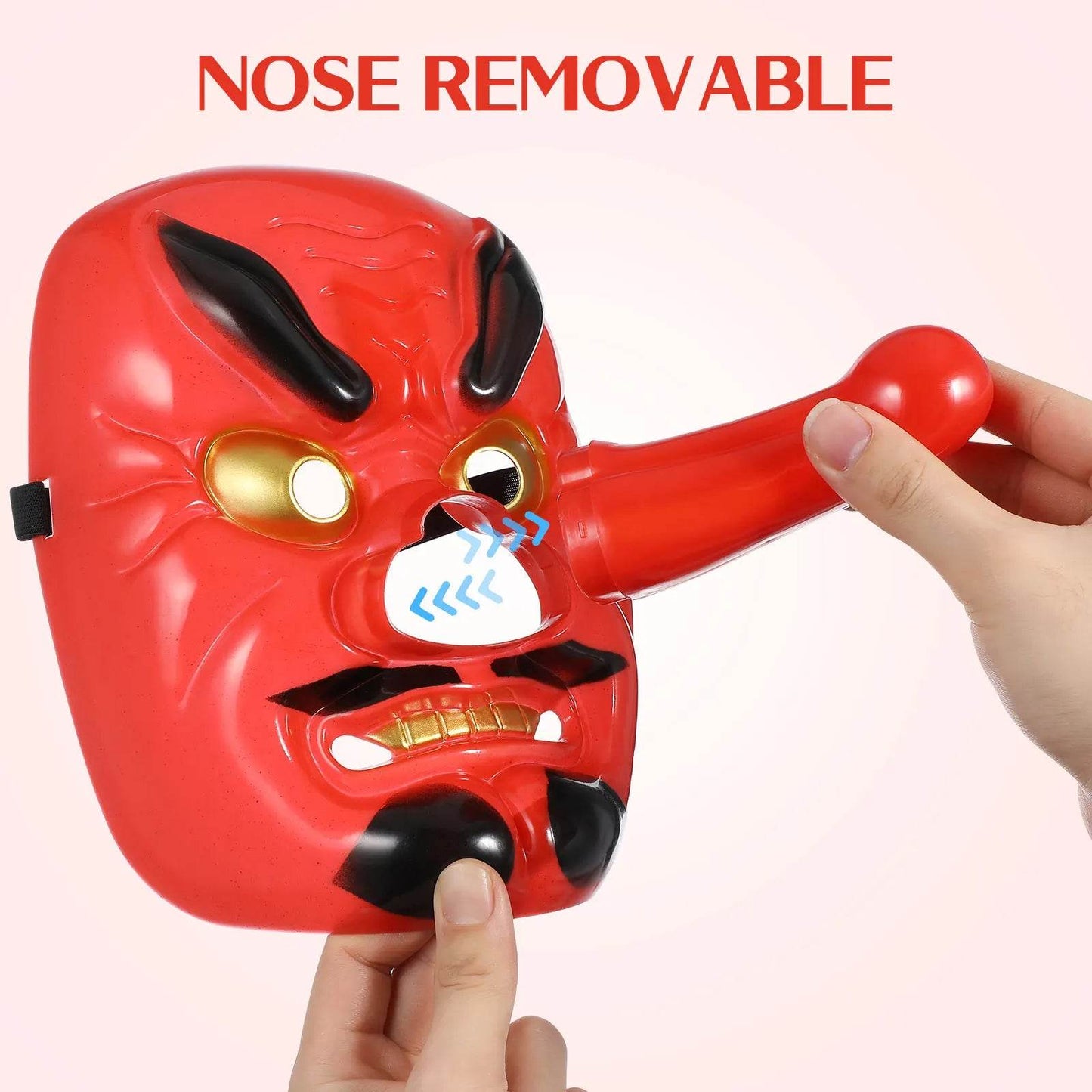Handcrafted Cosplay Masks Japanese Red Tengu For Parties - ToylandEU