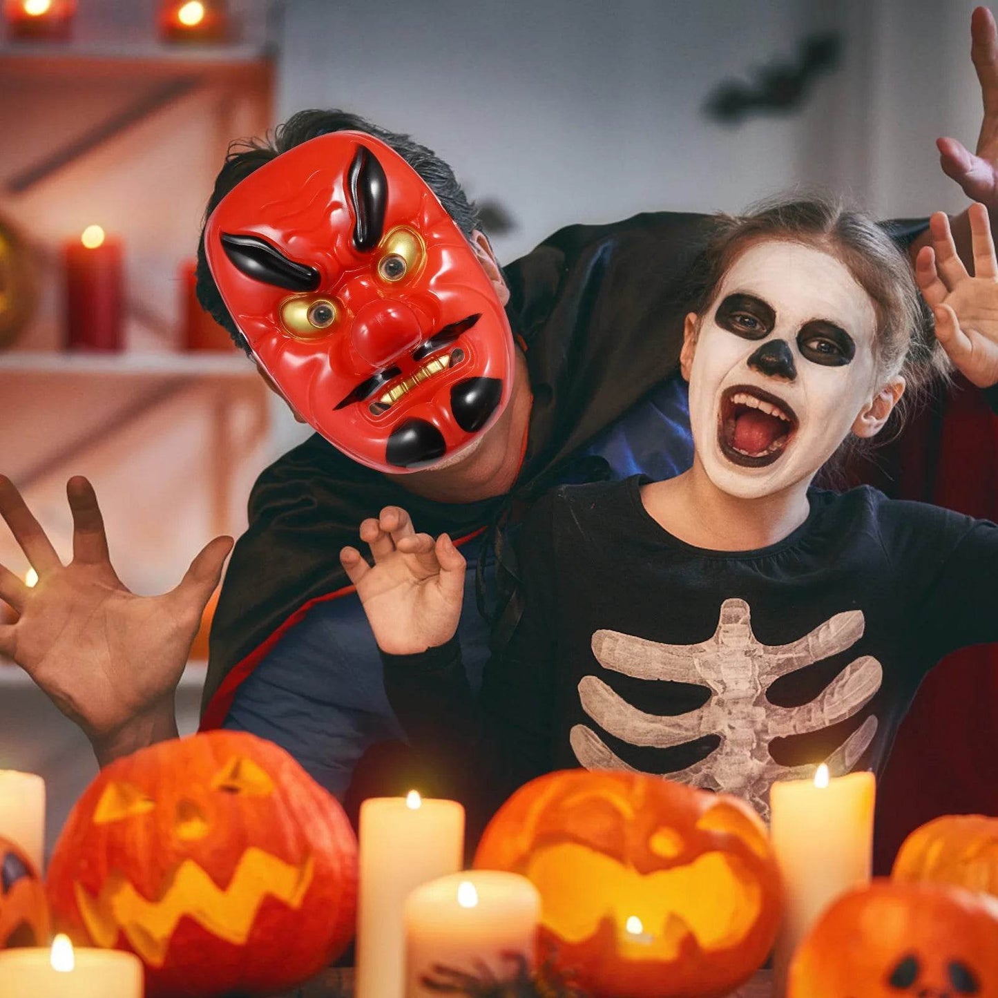 Handcrafted Cosplay Masks Japanese Red Tengu For Parties - ToylandEU