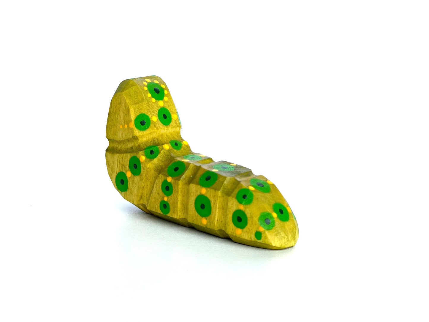 Handcrafted Hungry Caterpillar Wooden Toy With Bright Finish - ToylandEU