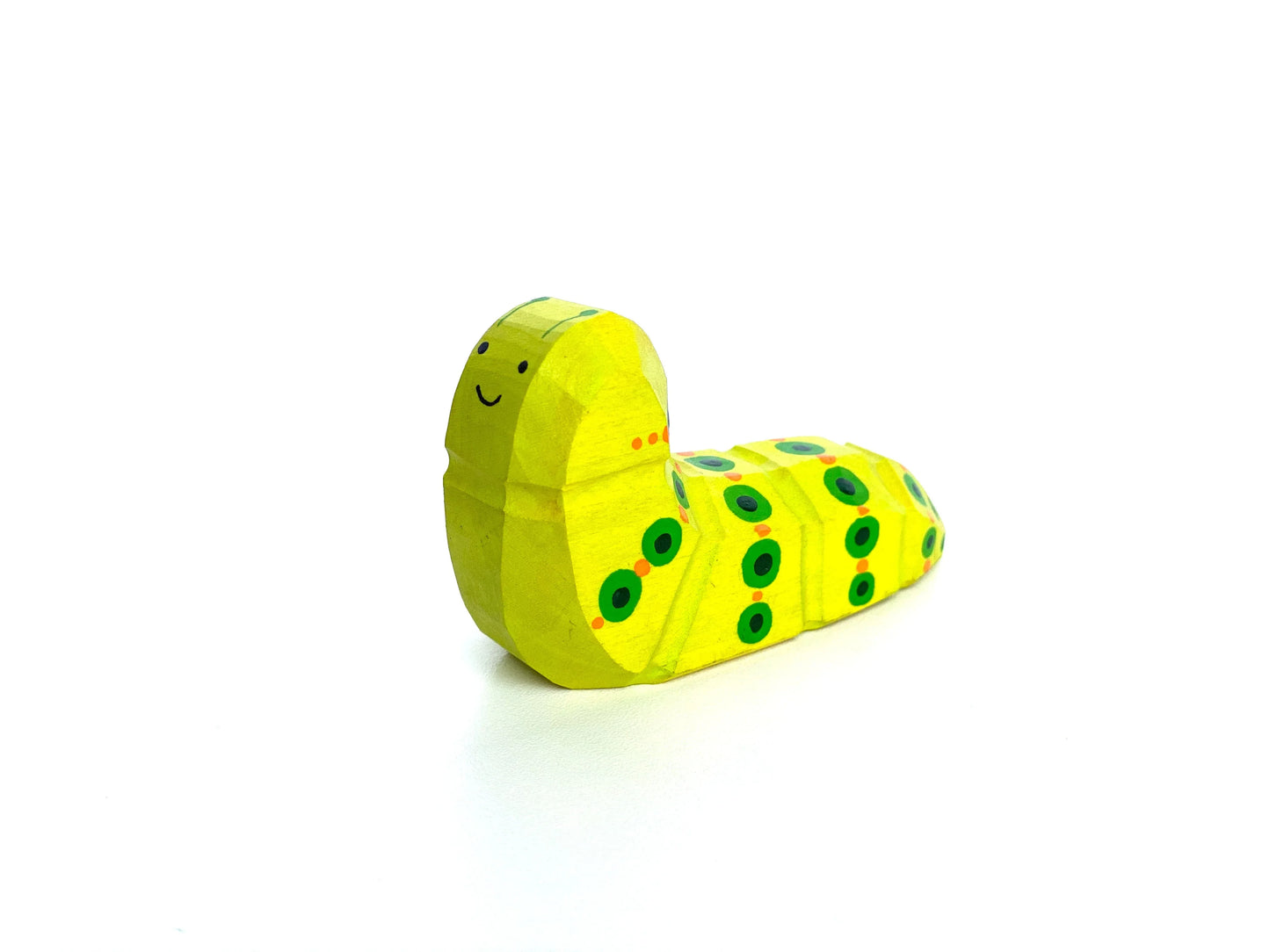 Handcrafted Hungry Caterpillar Wooden Toy With Bright Finish - ToylandEU