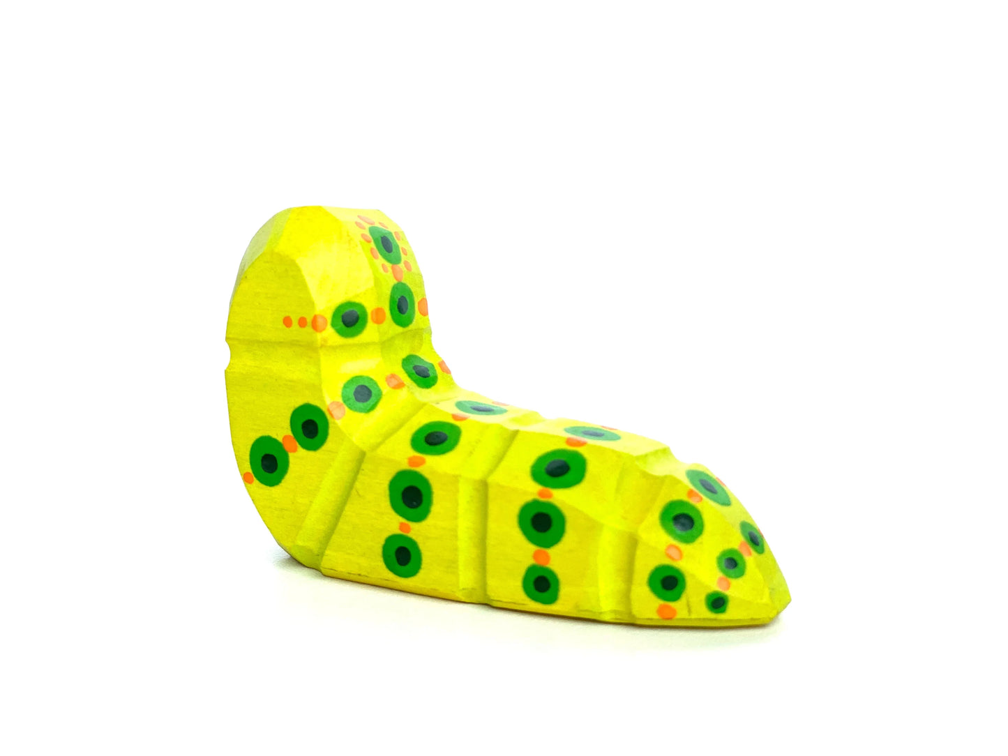 Handcrafted Hungry Caterpillar Wooden Toy With Bright Finish - ToylandEU