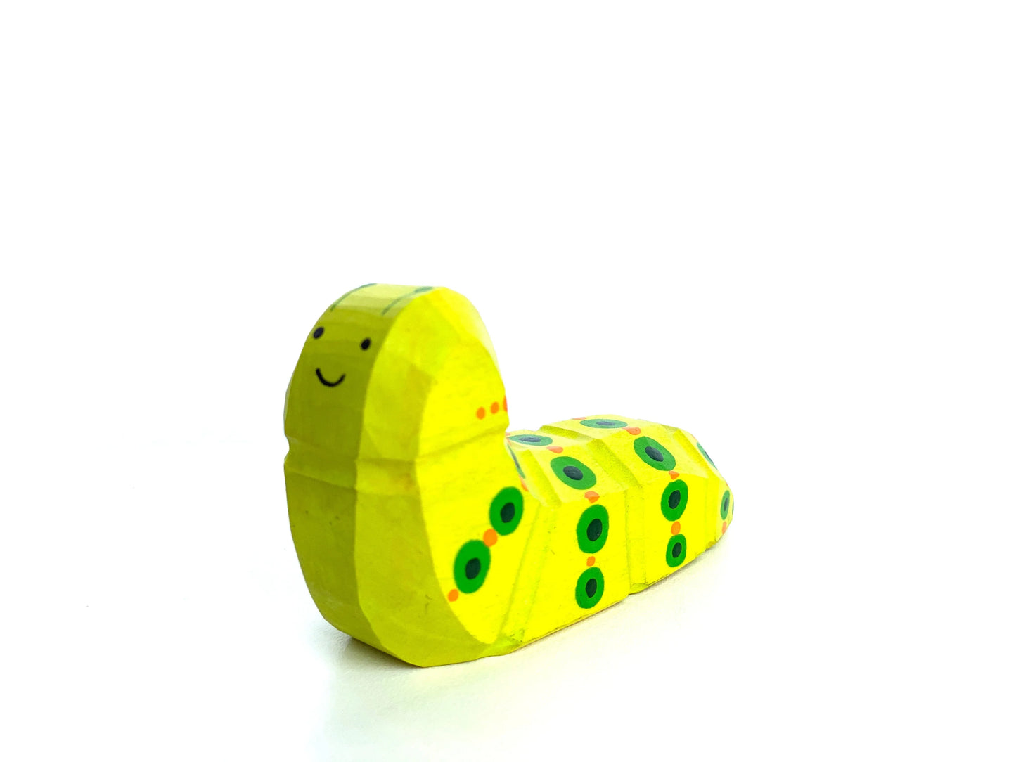Handcrafted Hungry Caterpillar Wooden Toy With Bright Finish - ToylandEU