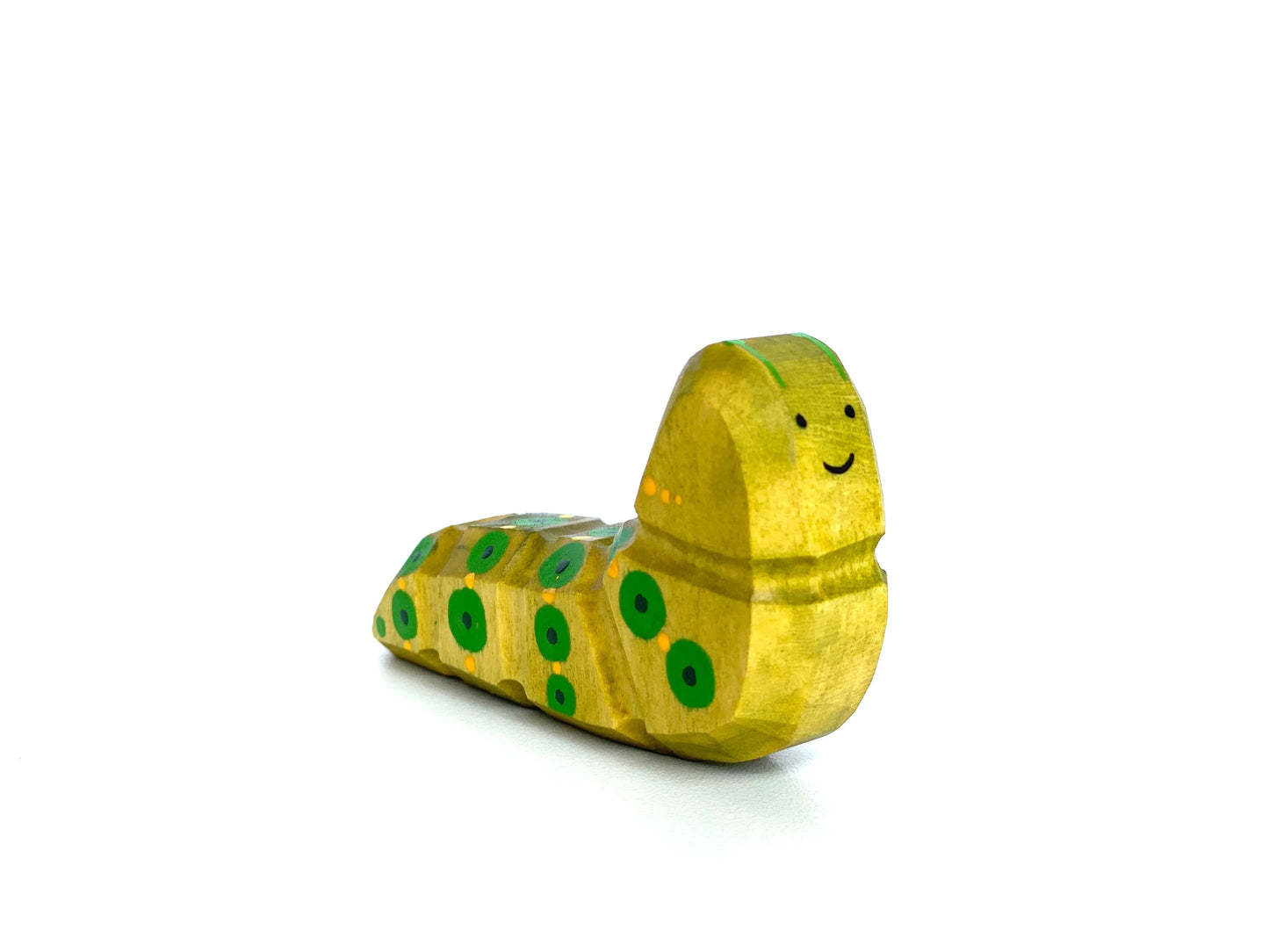 Handcrafted Hungry Caterpillar Wooden Toy With Bright Finish - ToylandEU