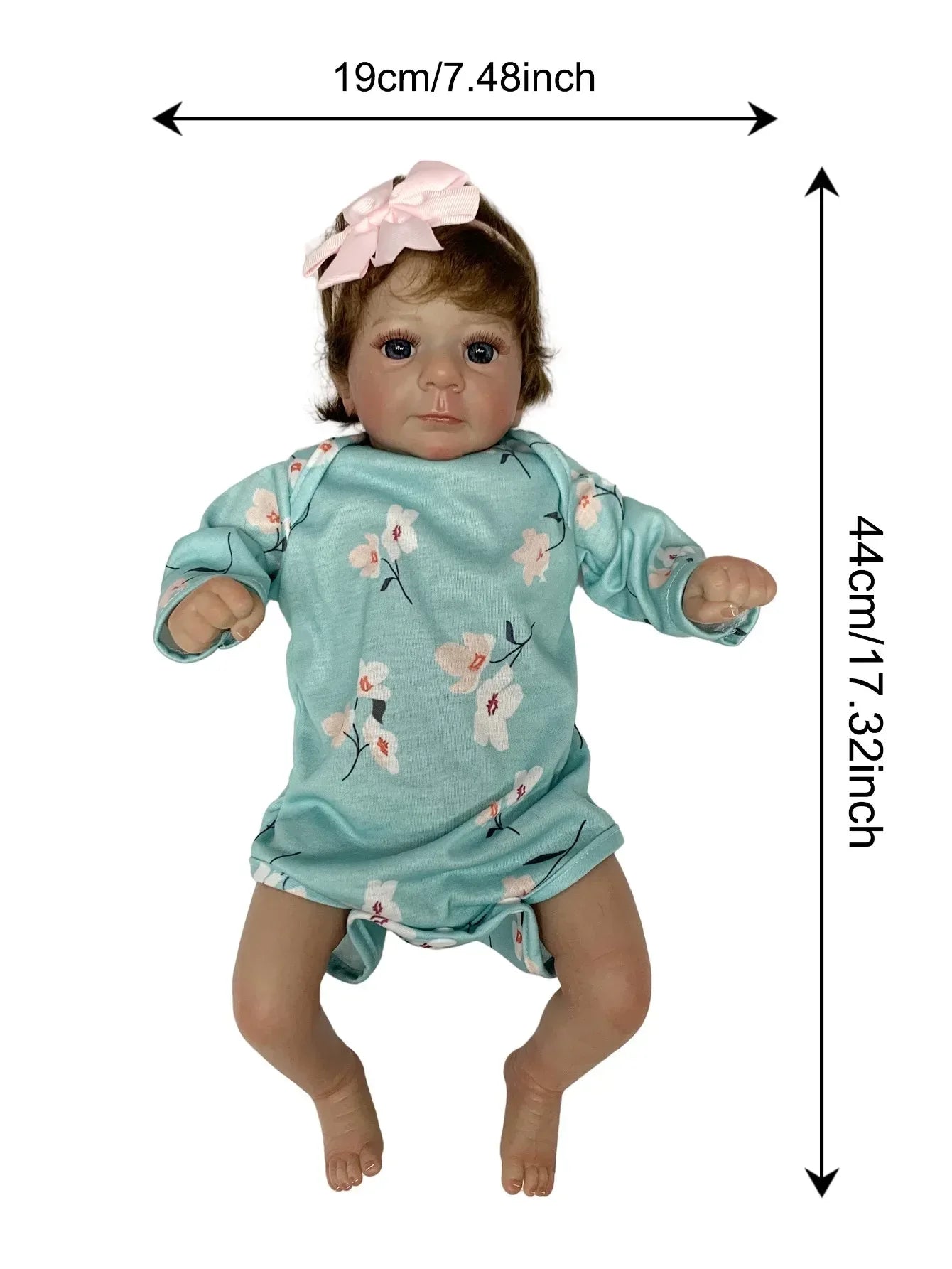 Handcrafted Reborn Doll Baby 17 Inch Realistic Vinyl Gift - ToylandEU