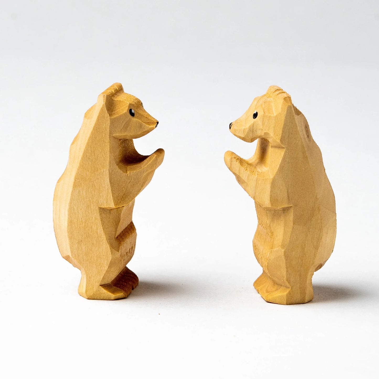 Handcrafted Wooden Cubs Figurines Set of 2 for Imaginative Play - ToylandEU