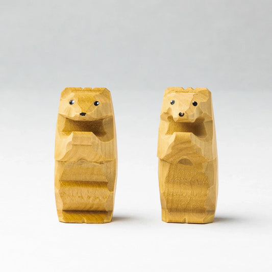 Handcrafted Wooden Cubs Figurines Set of 2 for Imaginative Play - ToylandEU