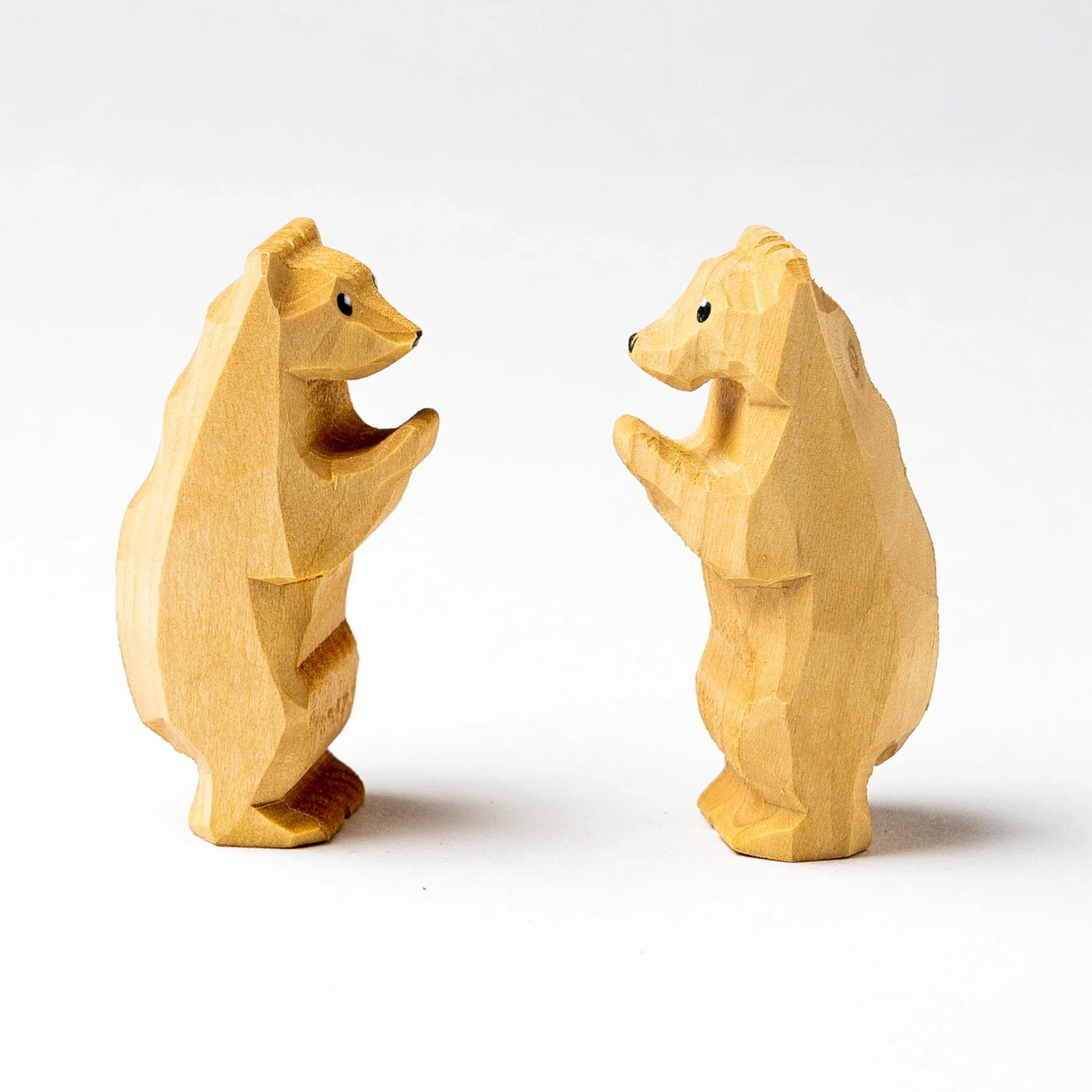 Handcrafted Wooden Cubs Figurines Set of 2 for Imaginative Play - ToylandEU