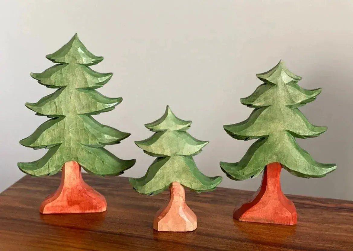  Handcrafted Wooden Evergreen Trees For Magical Play -  ToylandEU™