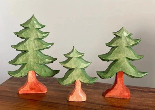  Handcrafted Wooden Evergreen Trees For Magical Play -  ToylandEU™