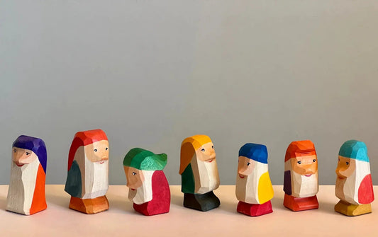 Handcrafted Wooden Gnomes Set For Fairytale Play And Educational Fun - ToylandEU
