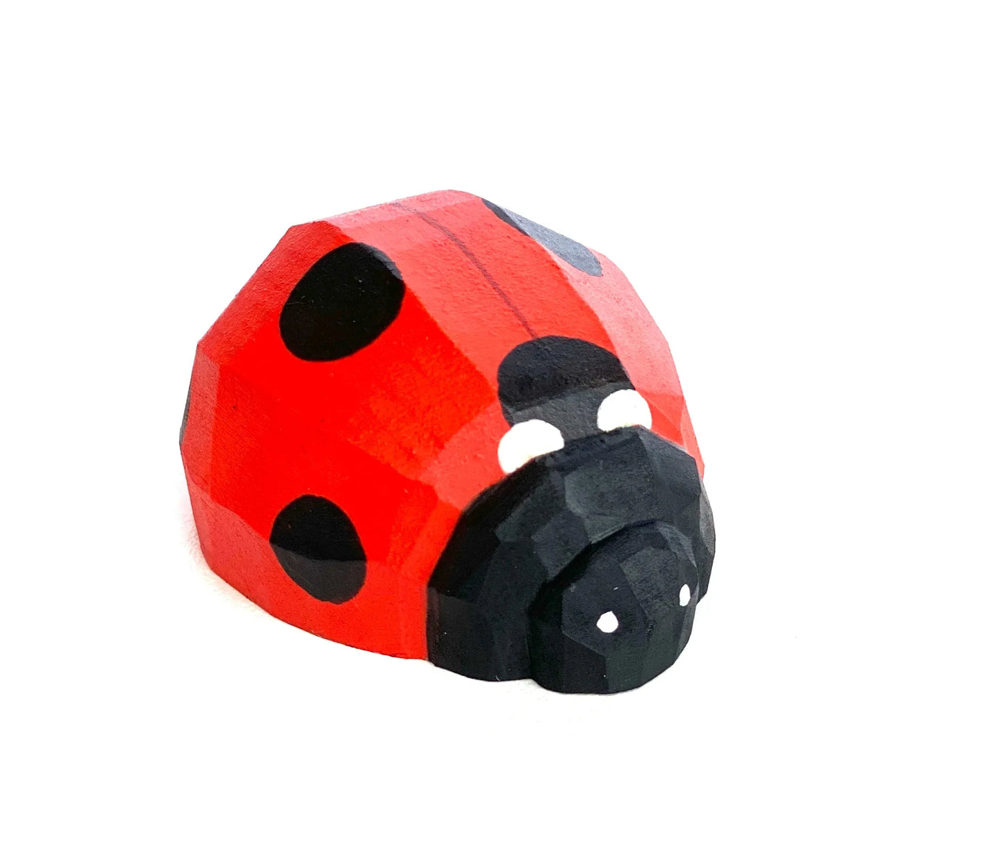 Handcrafted Wooden Ladybug Toy With Non Toxic Paints - ToylandEU