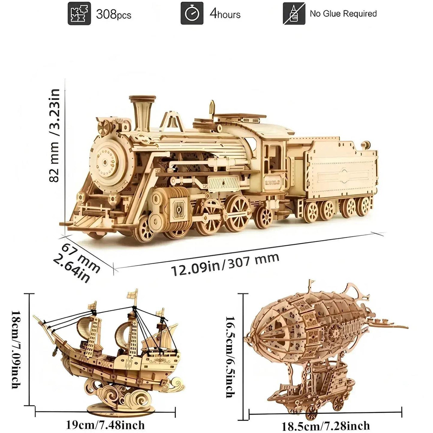 Handcrafted Wooden STEM Building Kits for Kids Educational Toy - ToylandEU