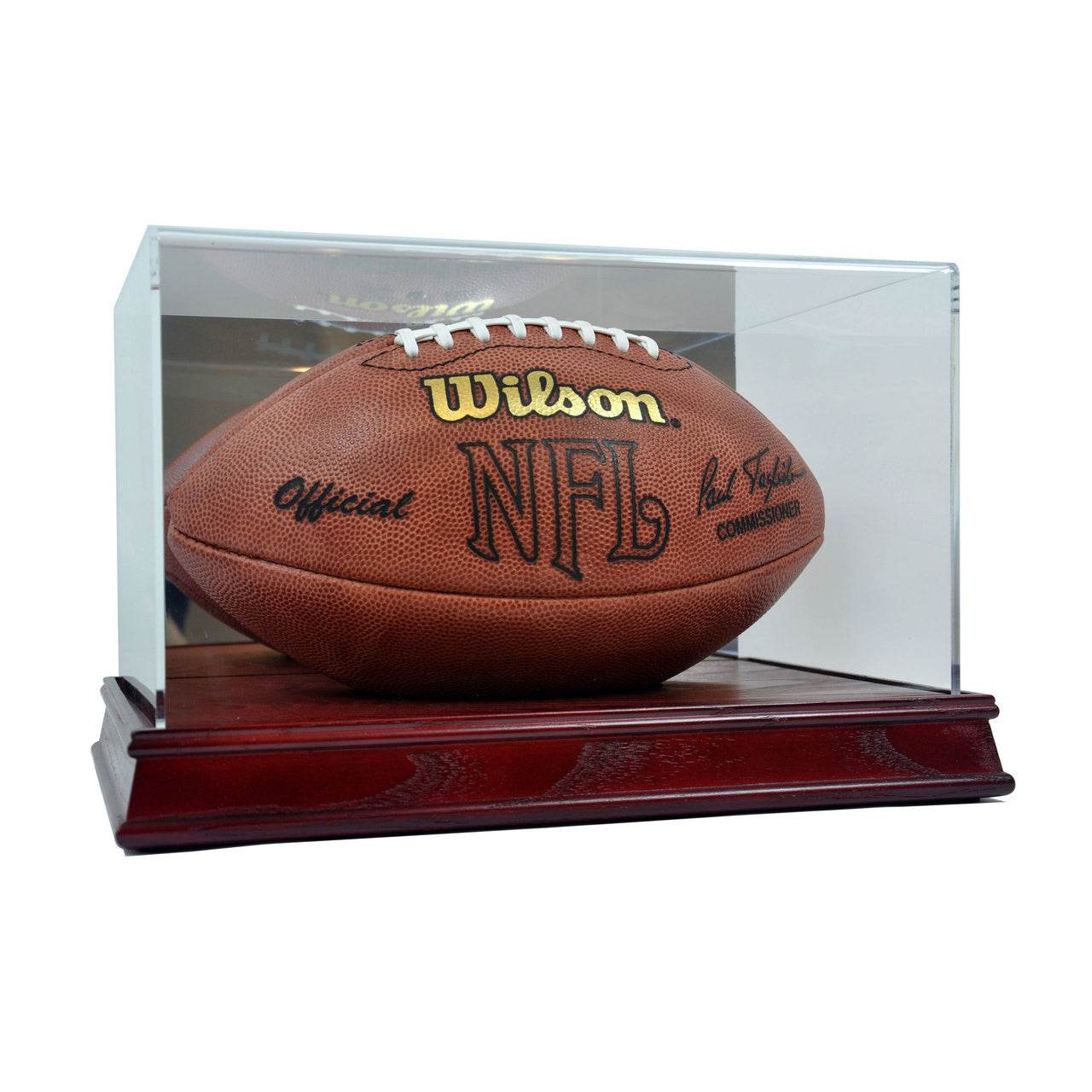 Handmade Acrylic Football Display Case With Mirrored Back - ToylandEU