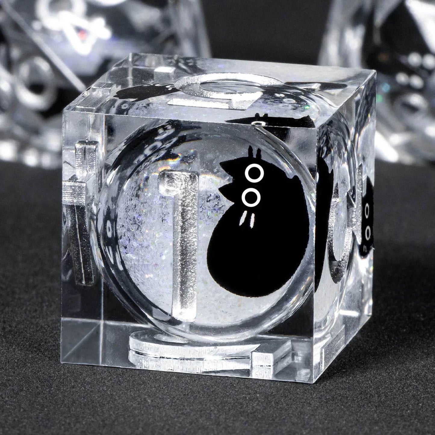 Handmade Artisan DND Dice Set 7-Piece Designer Resin Dice with Sharp Edges Perfect for Dungeon and Dragon RPG and MTG Games - ToylandEU