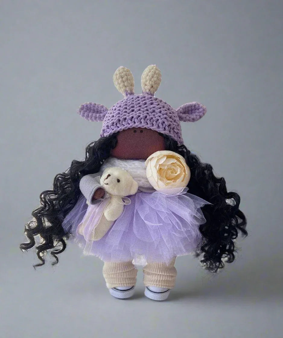 Handmade Cloth Doll Jasmine With All Natural Materials - ToylandEU