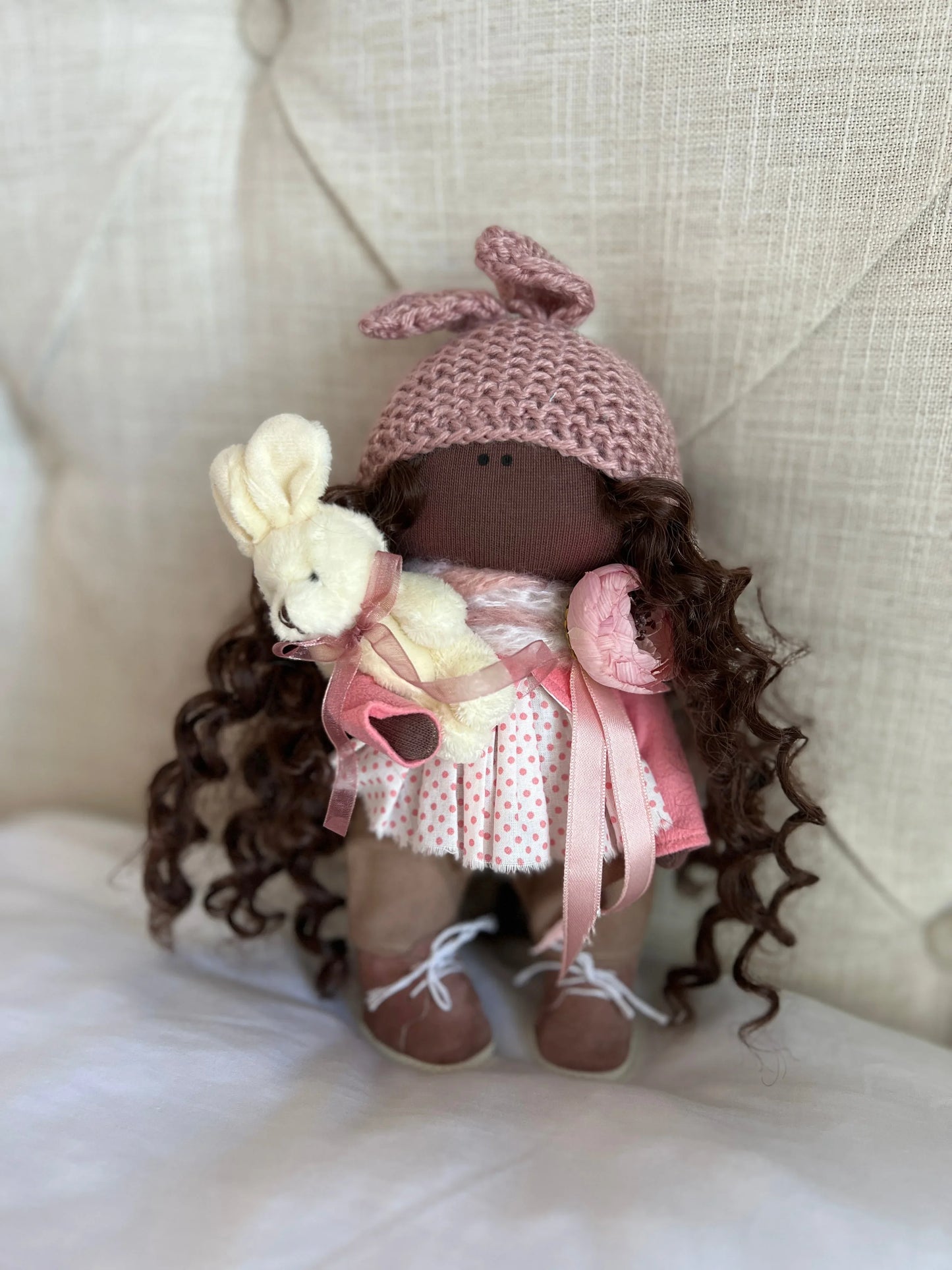 Handmade Doll Jasmine With All Natural Materials For Gentle Play - ToylandEU