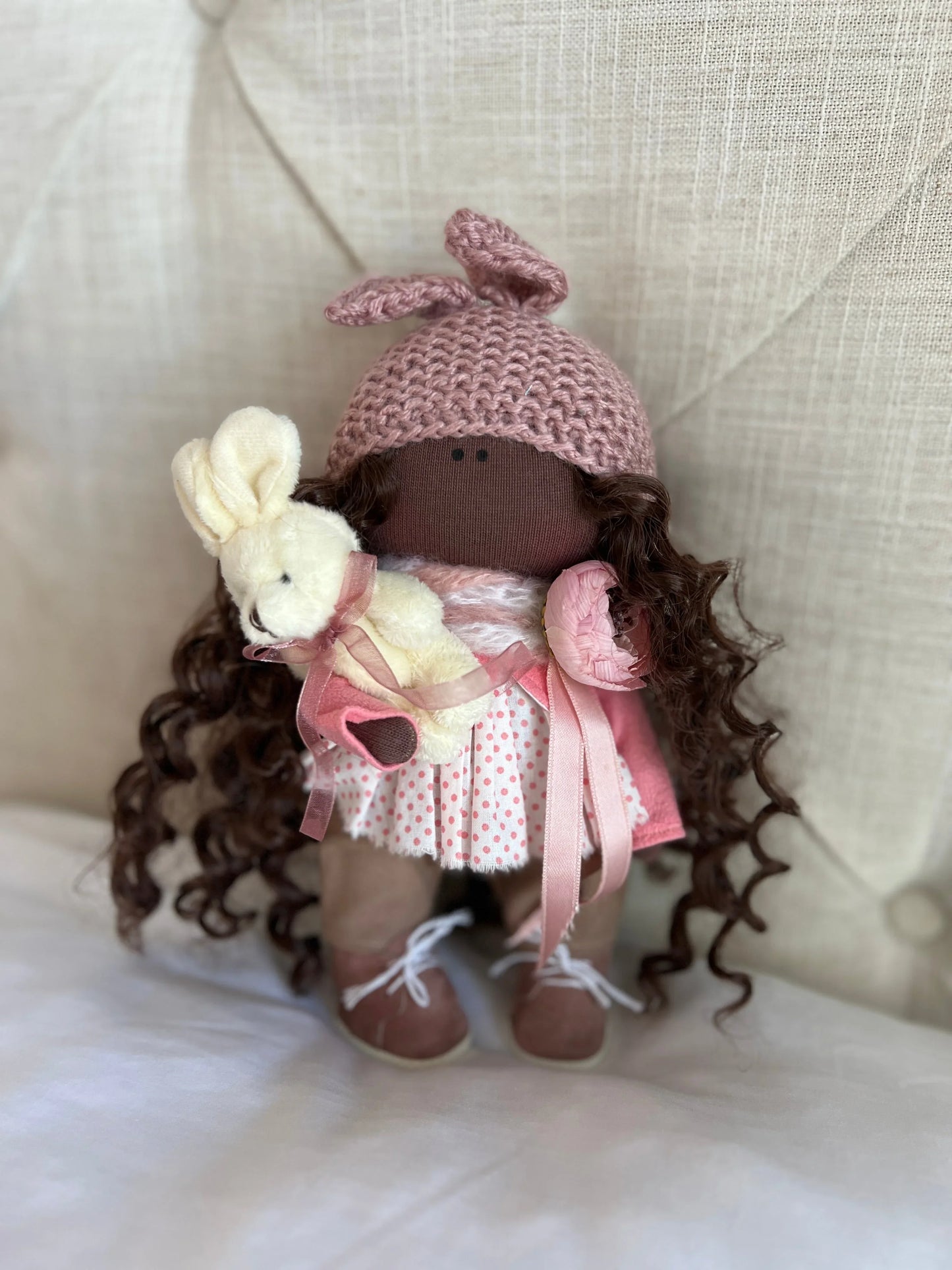 Handmade Doll Jasmine With All Natural Materials For Gentle Play - ToylandEU