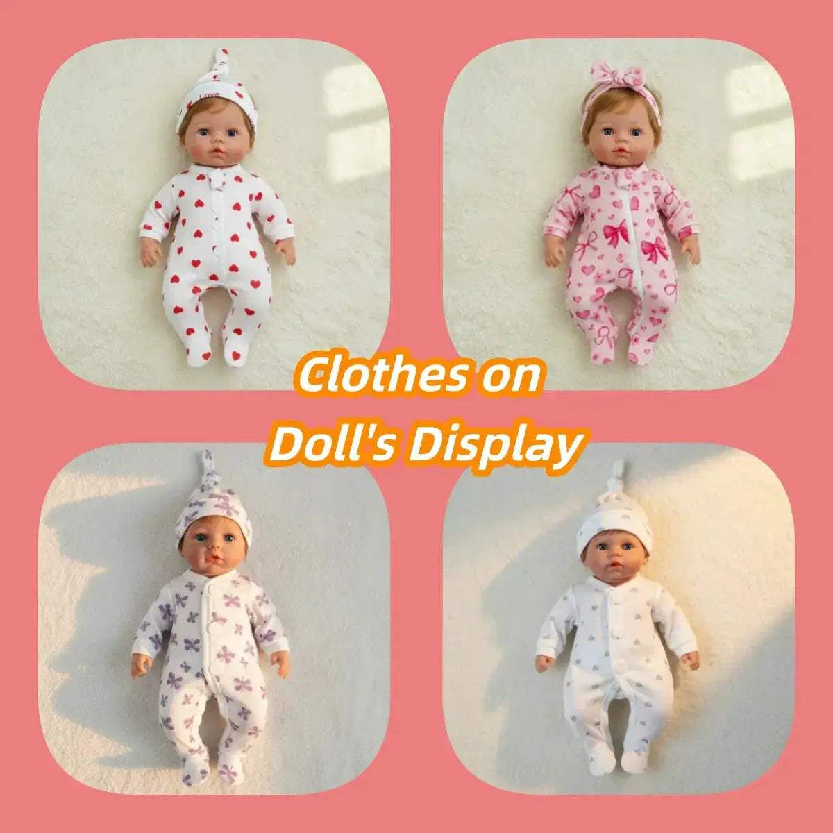 Handmade Doll Romper Outfits For 8-9 Inch Soft Touch Dolls - ToylandEU