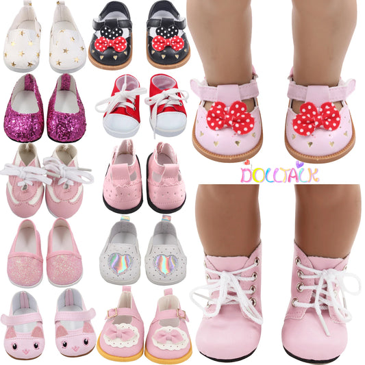 Handmade Doll Shoes For 18 Inch American Girl Dolls - ToylandEU