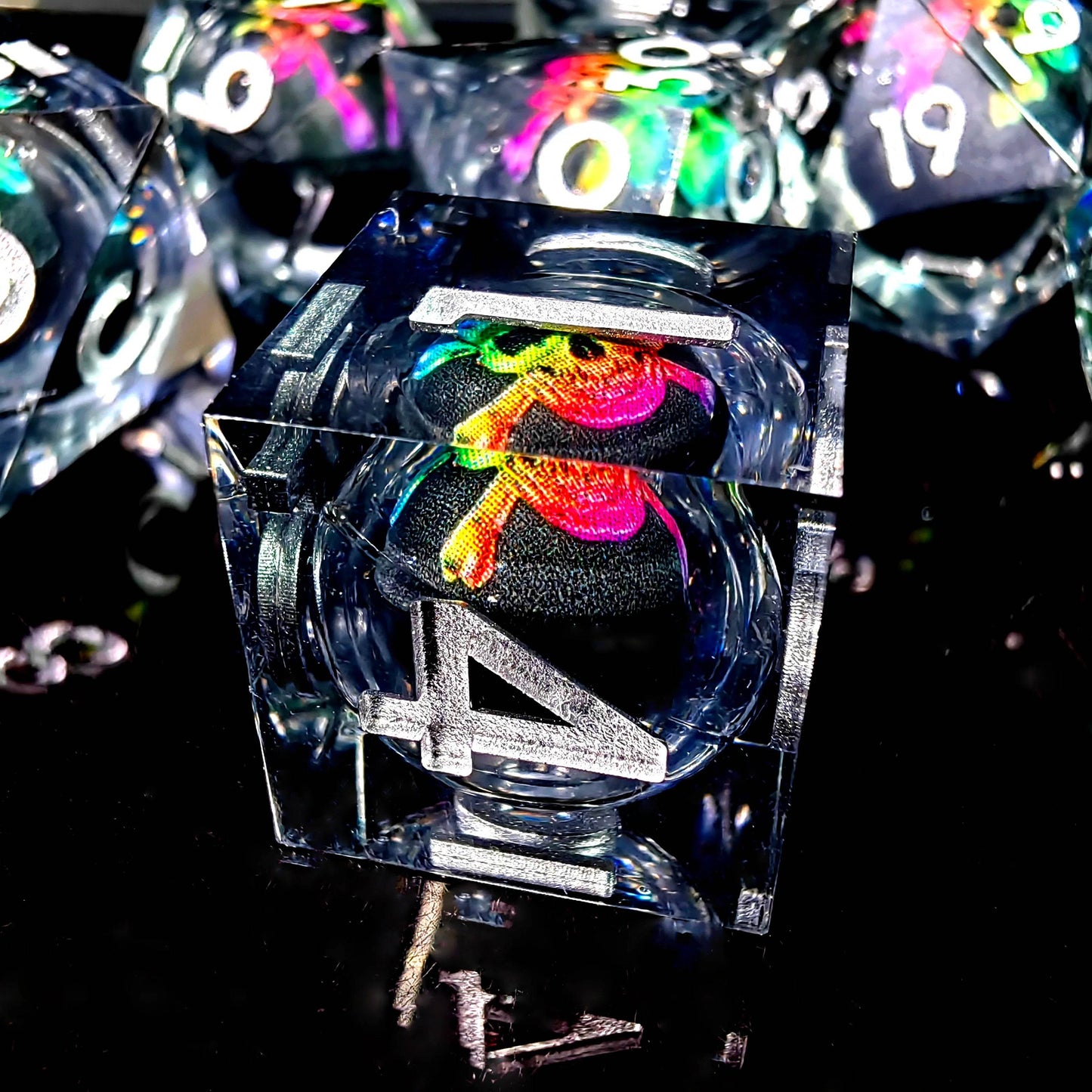 Handmade High-Quality DnD Dice Set with Spinning Dragon Eye Core for Tabletop RPG Enthusiasts - ToylandEU